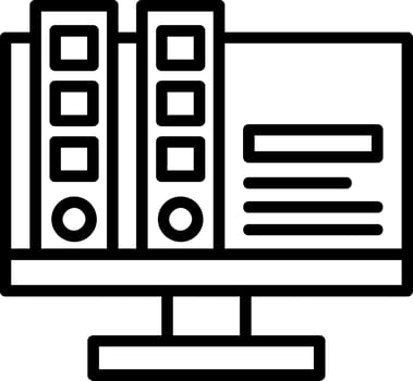 Color Pallete Line Icon vector