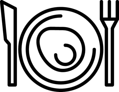 Breakfast Line Icon vector