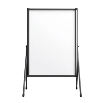 A white board with a black frame and a white board png