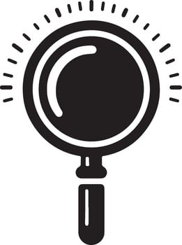Magnifying glass icon illustration design vector