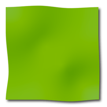 Green paper memo isolated png