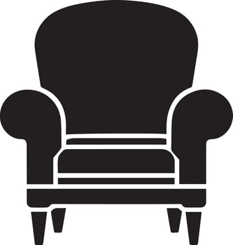 An armchair icon on a white background vector