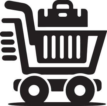 Shopping cart icon illustration vector