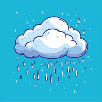 Rain Cloud Icon Illustration vector