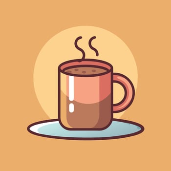 Takeaway Coffee Cup Illustration for Cafes vector