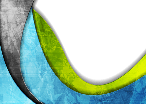 Colorful grunge waves png
