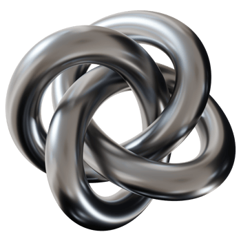 3D abstract, chrome shape with futuristic design, on transparent background. Modern metallic element, cut out. Y2k style, 2000s. Sleek and tech vibe. Monochrome, gray surface. 3D render. png