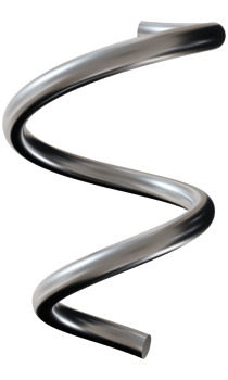 3D chrome ribbon, confetti with futuristic design, on transparent background. Modern, festive metallic element, cut out. png