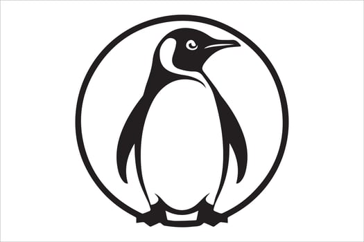 About Simple Silhouette of Penguin vector