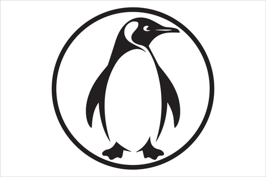 About Simple Silhouette of Penguin vector