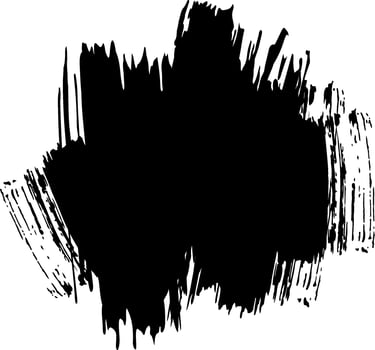 Large black brush stroke creating a textured backdrop, offering ample copy space for design elements, overlays, and artistic compositions in various creative projects vector