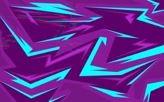 A purple and blue background with many sharp angled lines vector