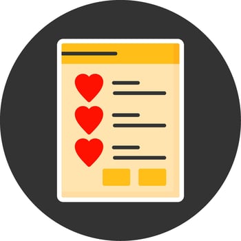Wishlist Flat Grey Circle Style Icon vector