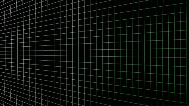Abstract 3D grid background. Digital, technology, network, connection concept. vector