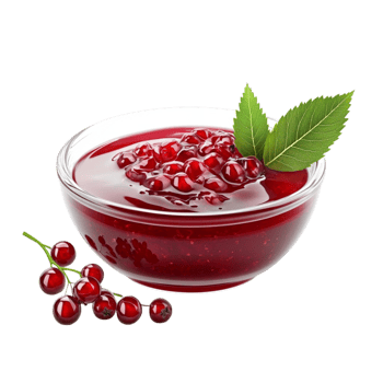 A bowl of cranberry sauce with berries png