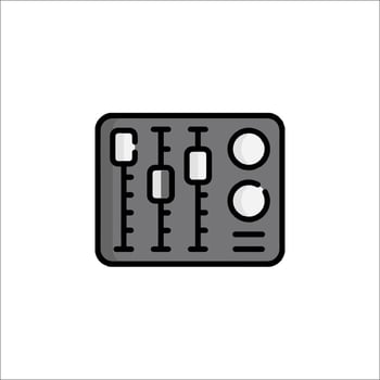 A black and white image of a mixer vector