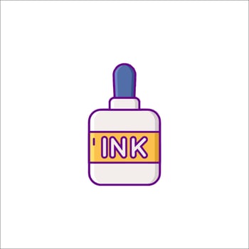 Ink bottle icon illustration vector