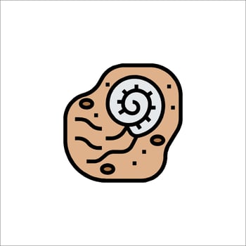 A cartoon illustration of a snail vector