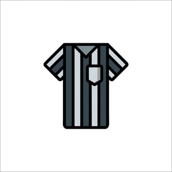 A referee shirt icon on a white background vector