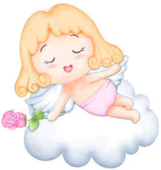 Cute Watercolor Valentine Cupid in a pink trousers holding a rose. Hand Drawn Romantic Illustration for Cards and Gifts png