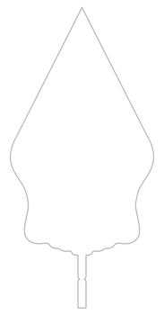'Gunungan Wayang' Silhouette, a 'gunungan' is a triangular or conical figure that appears at the beginning and end of a wayang performance, Javanese Shadow Puppet. Javanese Culture Icon png