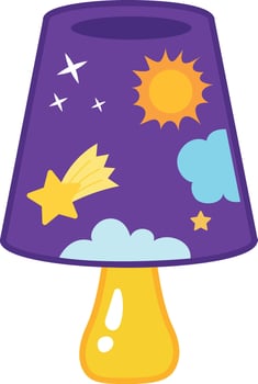 lamp on white background illustration vector