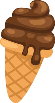 illustration of ice cream white on background vector