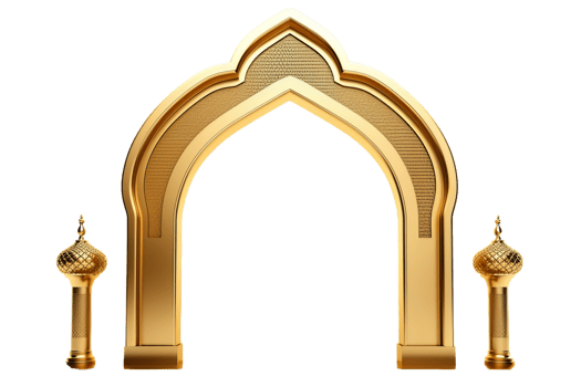 Arabic patterned entrance. Ramadhan png