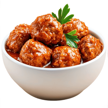 Delicious Meatballs in Rich Sauce Gourmet Food Photo png