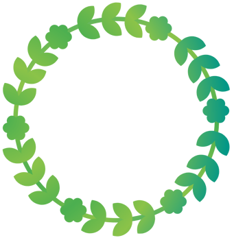 green leaf wreath clip art png