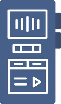 Recorder Icon Design Symbol vector