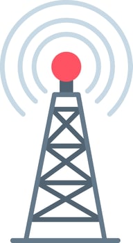 Radio Tower Icon Design Symbol vector