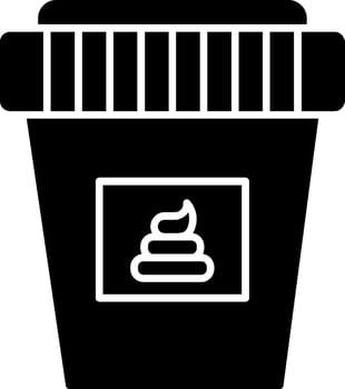 Stool Test Icon Design Symbol vector