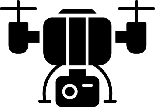 Camera Drone Icon Design Symbol vector