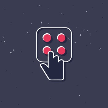 Interactive Four Button Interface Design vector