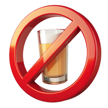 No Alcohol Sign Red Prohibition Symbol with Beer png