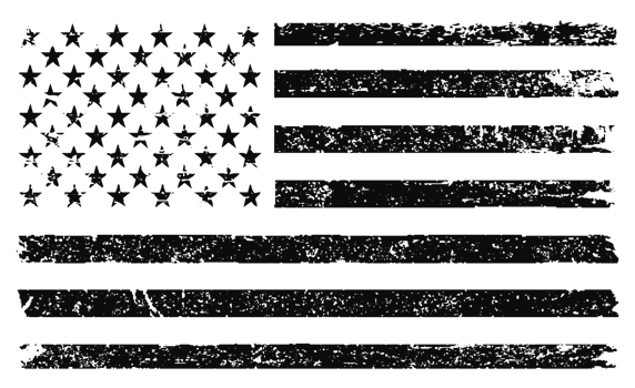 American Vintage Flag. USA Distressed Flag . png