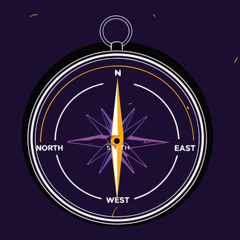 Abstract Compass Navigation, Direction, Exploration, Guidance, Orientation, Travel, Journey, Adventure, Wayfinding, Discovery vector
