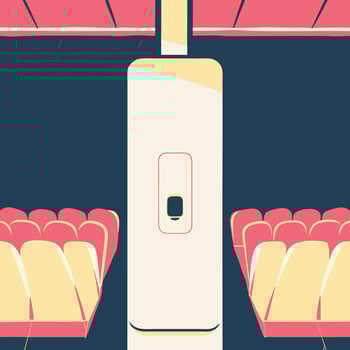 Auditorium Seats and Center Aisle View vector