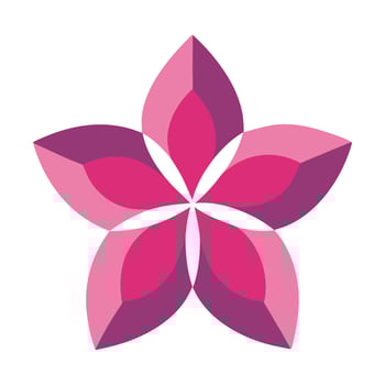 Colorful Flower Clip Art Logo Design for Creative Businesses and Brands vector