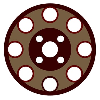 Retro cinema frame for vintage film designs. vector