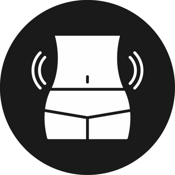Waist Icon Design Symbol vector
