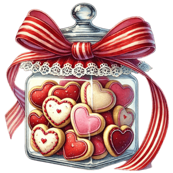Valentine Clipart Valentine Cookie Jar png