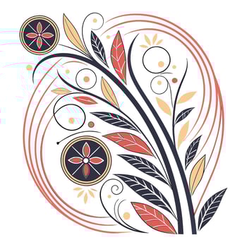 Colorful flower background hi res illustration vector