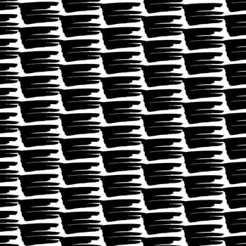 Seamless pattern with black marker scribbles vector