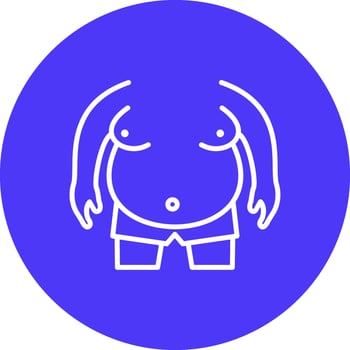Obesity UI Concept Symbol vector