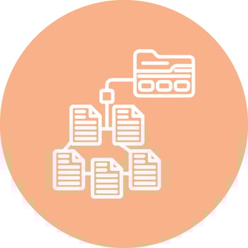 Taxonomy Rounded Line Illustration vector