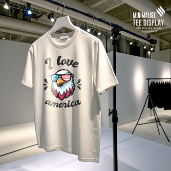 Hanging Plain T-Shirt Mockup Display psd