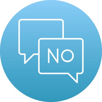 Say No Icon Design Symbol vector