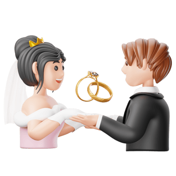 A couple is holding hands and wearing wedding rings png
